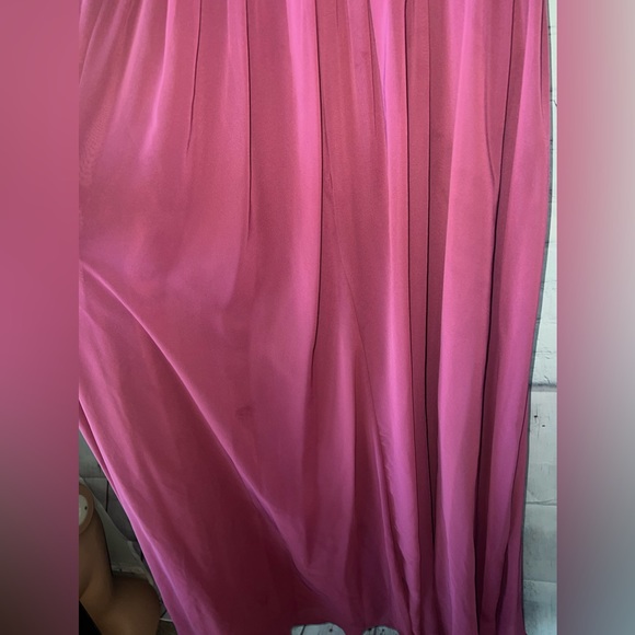 azazie Dark Purple / Pink long polyester formal dress size L - Picture 13 of 15